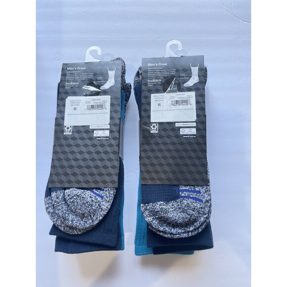 Athletic Works Men's Crew Socks Shoe Size 6-12 6 Pair 2 Pack NEW - Picture 2 of 4